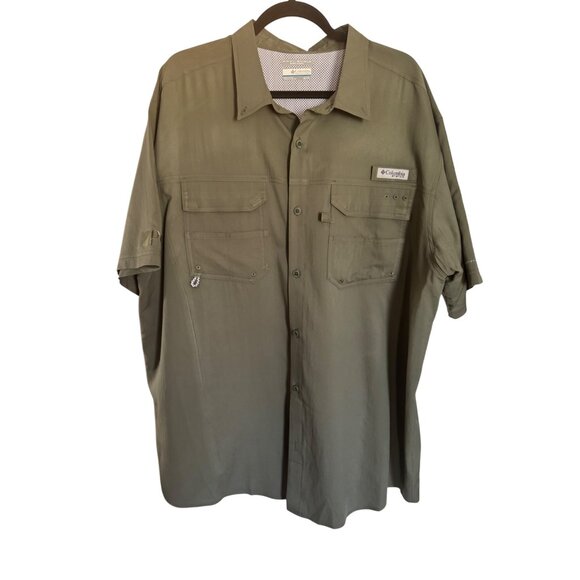 Columbia XL Mens Fishing Shirt PFG Omni-Shield Button-Up - Picture 1 of 16